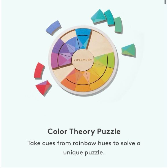 Lovevery Color Theory Puzzle Wooden 4 Year Old Toddler Kid Learning Toy Colorful - Picture 1 of 4